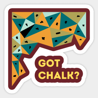 Got Chalk Bouldering Design Sticker